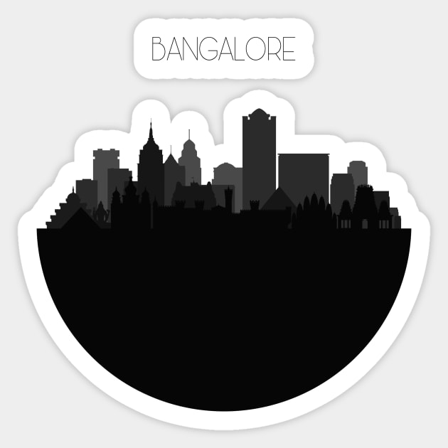 Bangalore Skyline Sticker by inspirowl